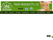 Tablet Screenshot of hiteshiherbal.com